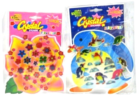 30 stickers crystal stockverkoop hobby artikelen-inclusief puzzels